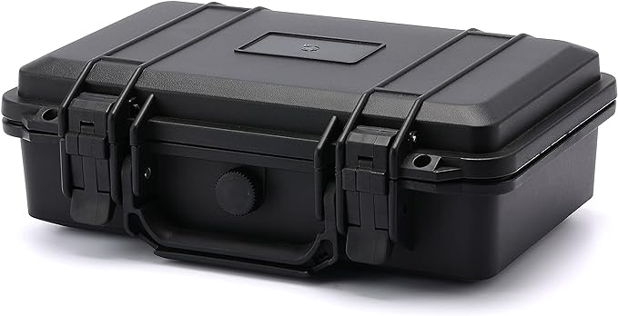 Mayouko Portable Tool Box with Shock- Proof Sponge, Water Proof Grade IP67, Waterproof Hard Case with Foam Insert, Shockproof Carrying Case, Explosion Proof Box, 11.6"L×8.3"W×3.9"H