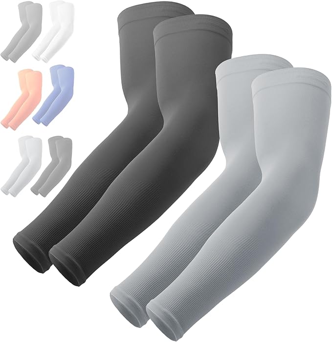 OutdoorEssentials UV Sun Sleeves for Men & Women, Cooling Arm Sleeves UPF 50+ | Golf, Tattoo Cover Up, Sun Protection