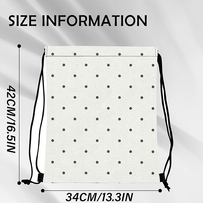 Drawstring Backpack for String Bag Waterproof Cute Sports Beach Swimming Travel (13"×17")-Wave Point