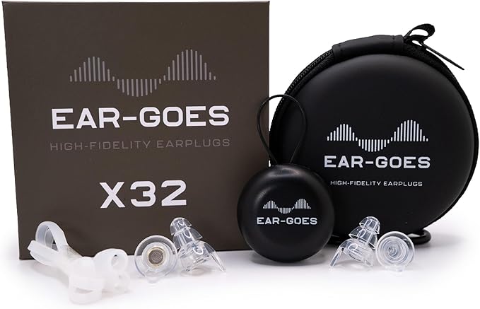 X32 Maximum Protection Earplugs | 32dB Noise Reduction Earplugs | Tactical Hearing Protection for Shooting and Industrial Use | Includes Small and Large Sizes
