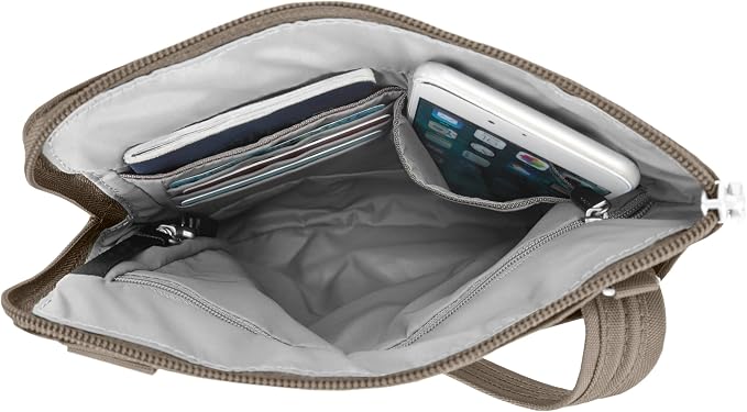 Travelon Anti-theft Classic Slim Double Zip Crossbody