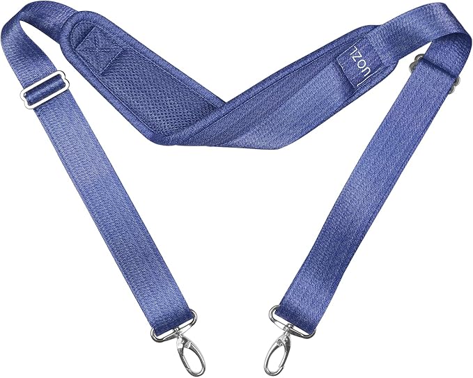 67 Inch Shoulder Straps, Soft with Ultra-Thick Fixed Shoulder Pad, Two Way Independently Adjustable Buckle Replacement Straps for Laptop Bag Messenger Bag Tool Bag Luggage,MixBlue