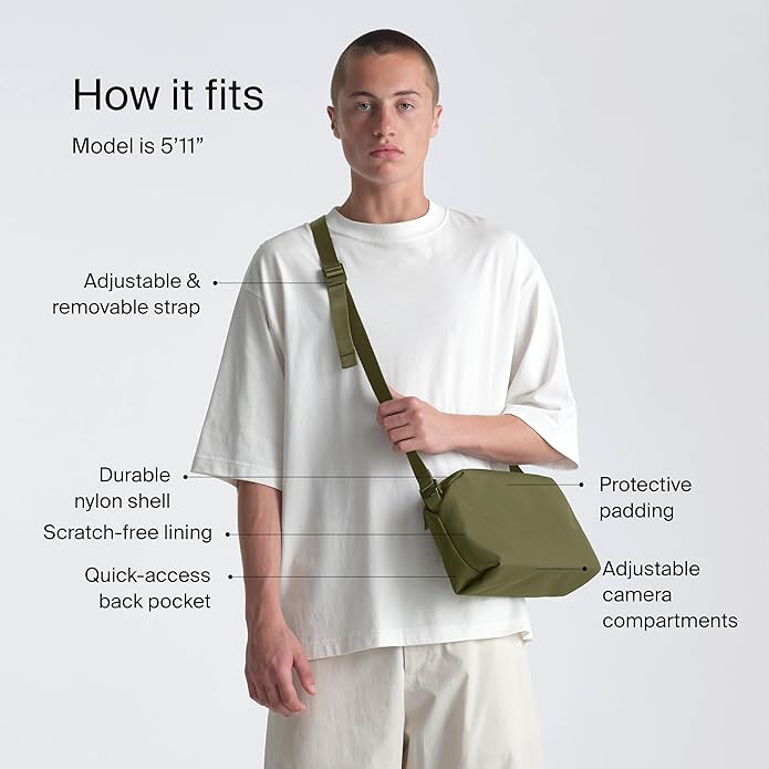 Urth Dolomite 5L Crossbody Camera Sling Bag - Weatherproof + Recycled