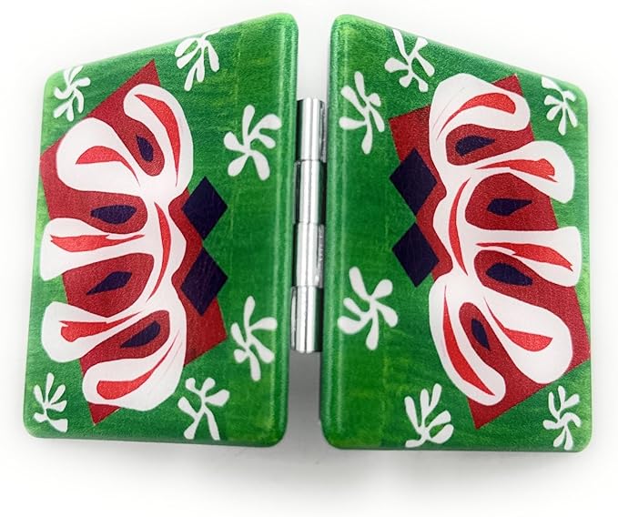 Artisist Symbols Gifts Fauvism Artwork Compact Mirrors for Purses Small Travel Mirrors with Green and Red Painting Double Sizes Magnifying