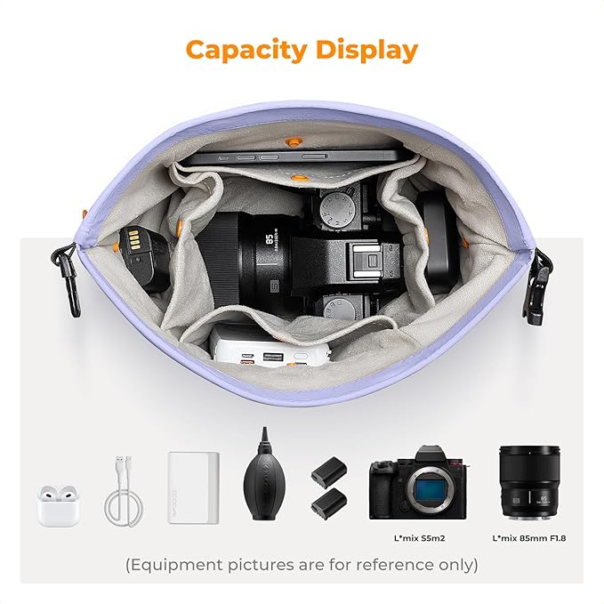 K&F CONCEPT Camera Sling Bag Small Compact Case, Cute Soft Camera Pouch Handbag for Urban Street Photography