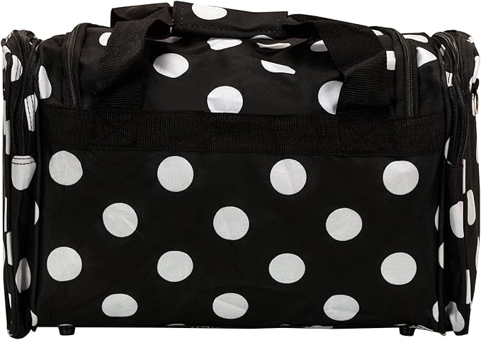 Rockland 19" Polyester Duffel Bag, Black Dot