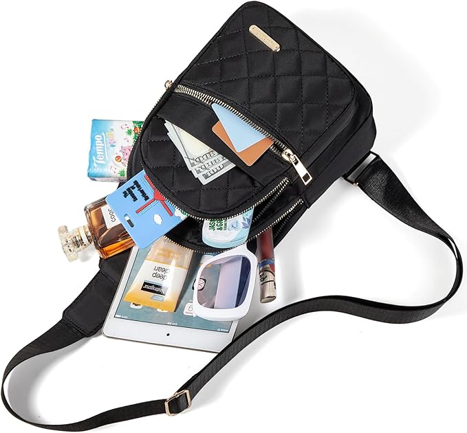 Banelu Small Sling Bag Crossbody Sling Backpack for Women Trendy, Small Crossbody Purse Cross Body Bag for Hiking Traveling