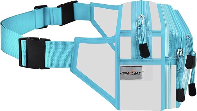 Clear Bag Stadium Approved Clear Fanny Pack for Women for Work,Multi-purpose Waist Bag for Travel & Sporting Event