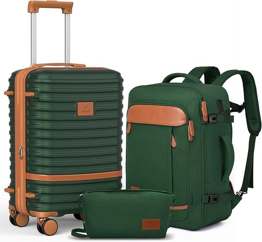 Joyway Expandable Carry on Luggage Sets Airline Approved, Lightweight Hard Shell 20 Inch Carry-on Suitcase with Spinner Wheels