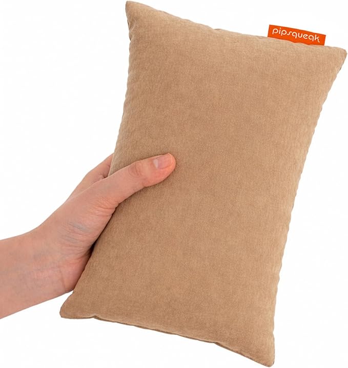 Pipsqueak Microfiber Pillow - Small, Mini, Tiny - 11 x 7 in - Perfect for Travel, Cars, Airplanes, Camping, Dogs, Toddlers, Kids, Lumbar, Knees and Neck - Ages 2 Yrs and Up