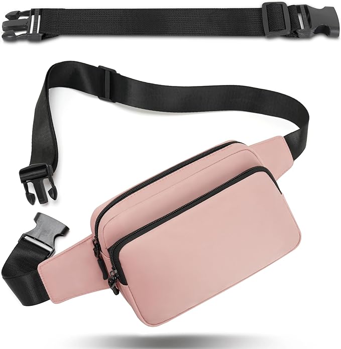Fanny Pack Nylon Mini Belt Bag Everywhere Belt Bag for Women Water Repellent Waist Packs Crossbody Bags with Adjustable Strap