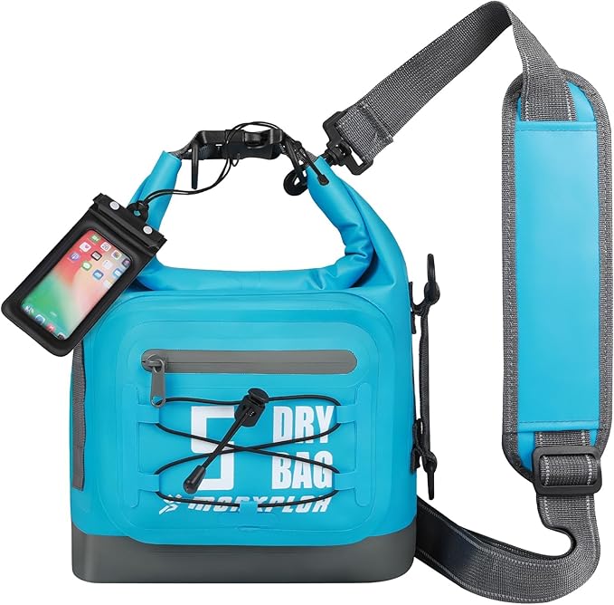 MORXPLOR Dry Bag Waterproof,5L/10L/20L/30L/40L/55L Roll Top Dry Bag Backpack with WaterProof Phone Case for Swim,Kayak