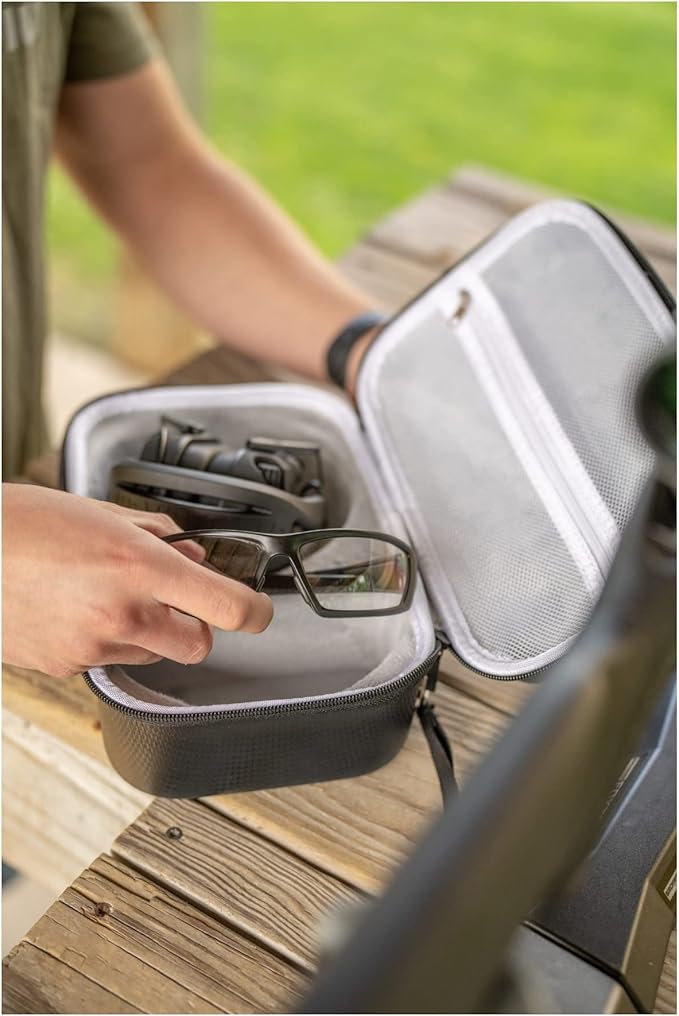 Walker's Weather-Resistant Durable Dustproof EVA Carrying Storage Case for Hunting Shooting Earmuff, Glasses & Accessories