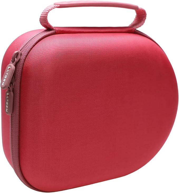 Headphone Headset Case Compatible with Audio-Technica ATH-M20x/JBL/Raycon/Soundcore Anker/Sony/Beats/JLab/TOZO/Logitech/BERIBES/KVIDIO Headphones, Large Headphone Case Hard Shell(Magenta)