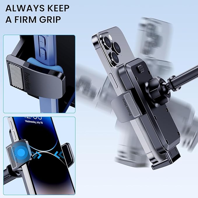 Car Phone Holder for Your Car [Thick Case Friendly] Automobile Accessories Air Vent 360 Degree Rotation [Super Stable] Dashboard Cell Phone Holder Fit for iPhone Android Smartphone
