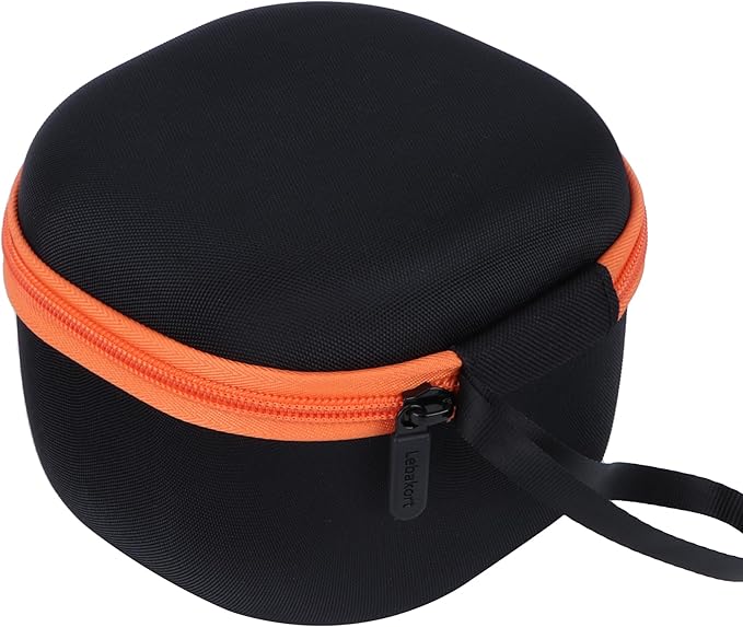 Lebakort Storage Case Compatible with Walkers Razor Slim/PROHEAR 066 030 Electronic Shooting Earmuff Hearing Protection Muff (Black + Orange Case)