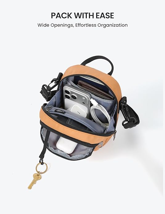 SKYSPER Small Anti Theft Crossbody Sling Bag RFID Cross Body Bag Travel Shoulder Daypack