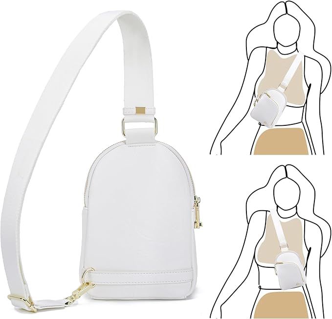 INICAT RFID Blocking Sling Bag, Anti Theft Crossbody Bag for Women Compact Travel Purses Leather