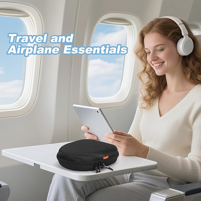 Hard Shell Headphone Case - Durable Zipper Travel Case Portable Carrying Pouch Bag Compatible with Sony WH-CH520/WH-CH720N, JBL Tune 510BT/720BT/520BT/770NC, Soundcore Q20 Q20i Q30, Jlab Headphones