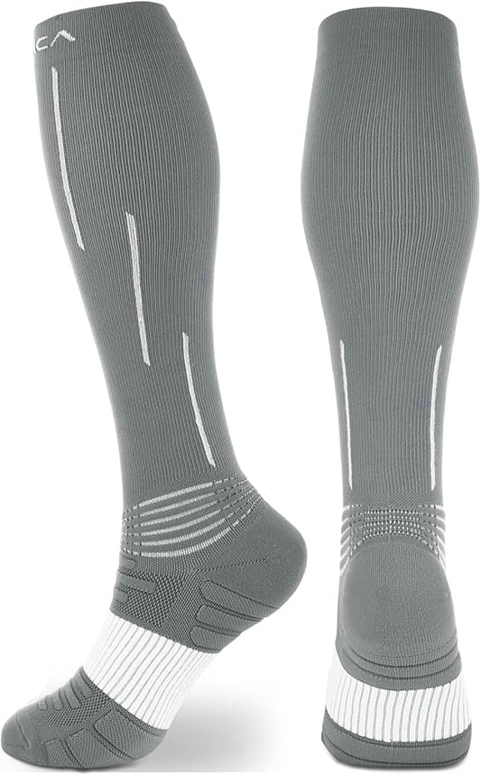NEENCA Compression Socks, Medical Athletic Calf Socks for Injury Recovery & Pain Relief, Sports Protection—1 Pair, 20-30 mmhg