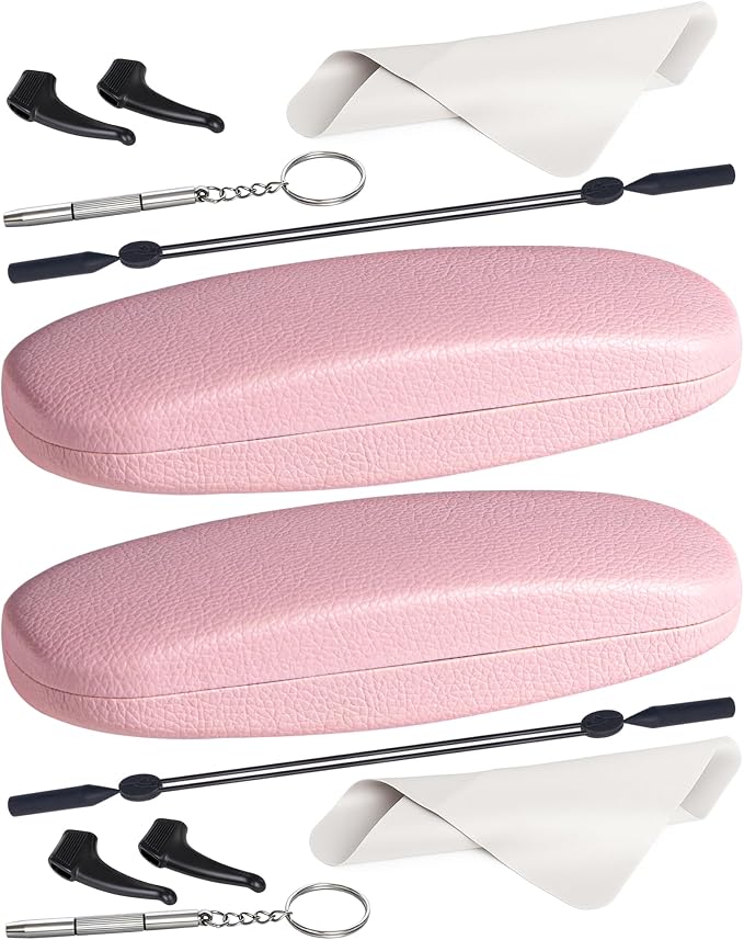 RayLove Unisex Hard Shell Eyeglasses Cases, Protective Case For Glasses