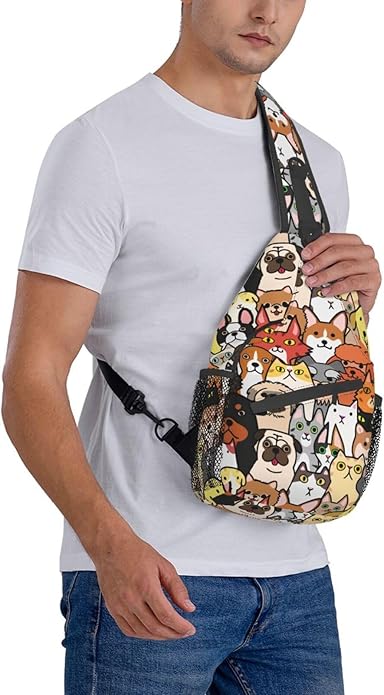 Sling Backpack Unisex Crossbody Chest Bag Shoulder Chest Bag For Women Men Hiking Travel