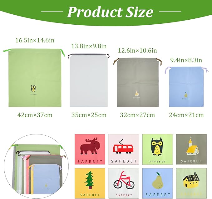 10PCS Waterproof Drawstring Bag, 8 Colorful Travel Storage Bags & 2 Clear Bags, Portable Plastic Travel Organize Pouch for Swimming Gym Pool Beach Sports Wet Cloth Shoes