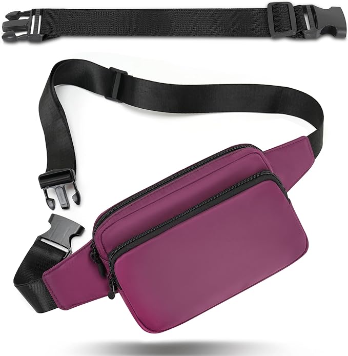 Fanny Pack Nylon Mini Belt Bag Everywhere Belt Bag for Women Water Repellent Waist Packs Crossbody Bags with Adjustable Strap