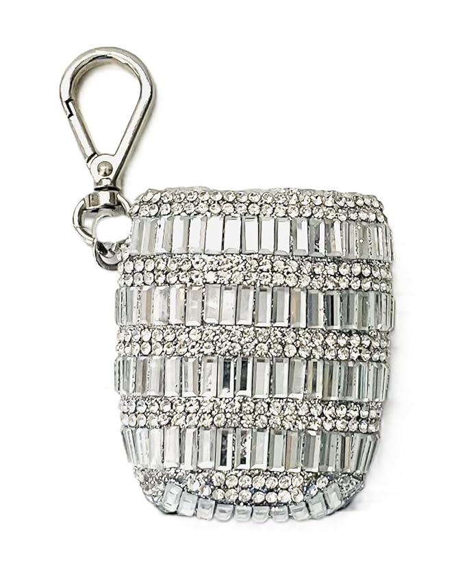 Bath & Body Works Baguette Gemstone PocketBac Holder Rhinestone Hand Sanitizer Holder Sparkle Clip Accessory
