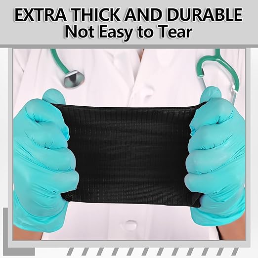 Black Dental Bibs Disposable Dentist Bibs 13" x 18", 50 PCS Patient Bibs Tattoo Paper Npkins 3 Ply Waterproof Dental Bib Sheets Dentist or Medical Tray Cover and Nail Table Cover