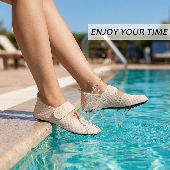 Water Shoes for Women Men Barefoot Beach Swim Aqua Socks Summer Wide Slides Sandals Quick Dry Pool River Sea Sock Shoes