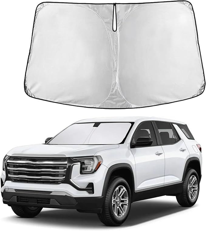 Autovir Windshield Sun Shade Fit for 2018-2023 2024 2025 Gmc Terrain Sunshade, Front Car Window Shades Sun Visor, Blocks UV Rays & Heat, Car Accessories
