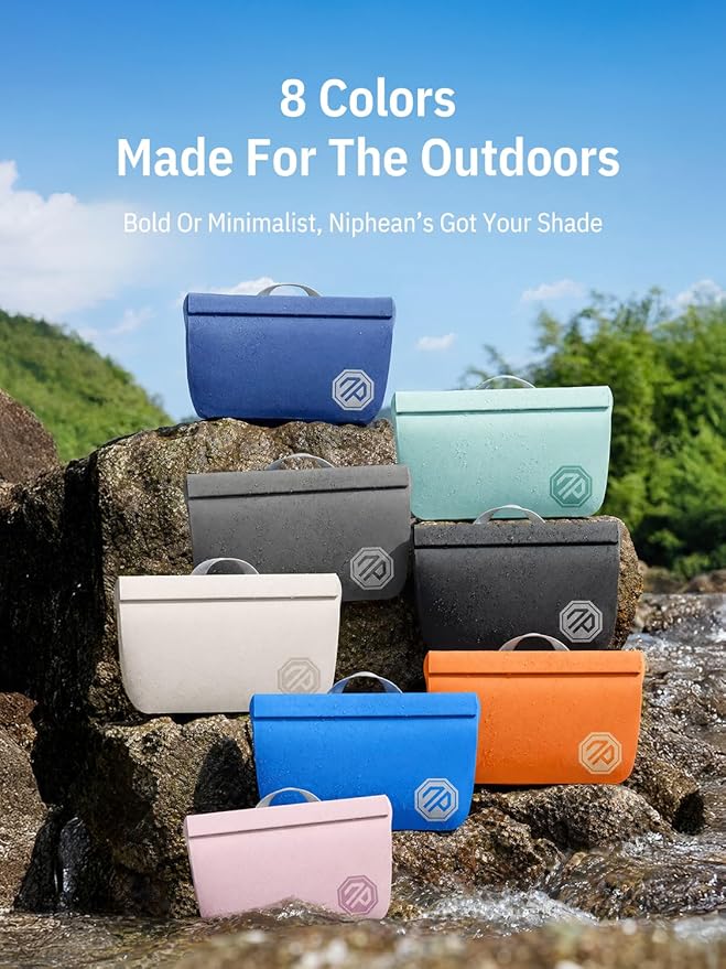 niphean IPX7 Waterproof Fanny Pack with Magnetic One-Hand Closure, Durable Waterproof Dry Bag, for Kayaking, Paddle Boarding, Beach Cruise Essentials, 2.5L Phone Pouch Dry Bags for Men Women