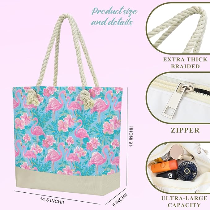BELLOWDEER Beach Bags for Women, Wet Bag Cosmetic Bag for Beach Toiletries, Summer Travel Essentials, Gifts for Women