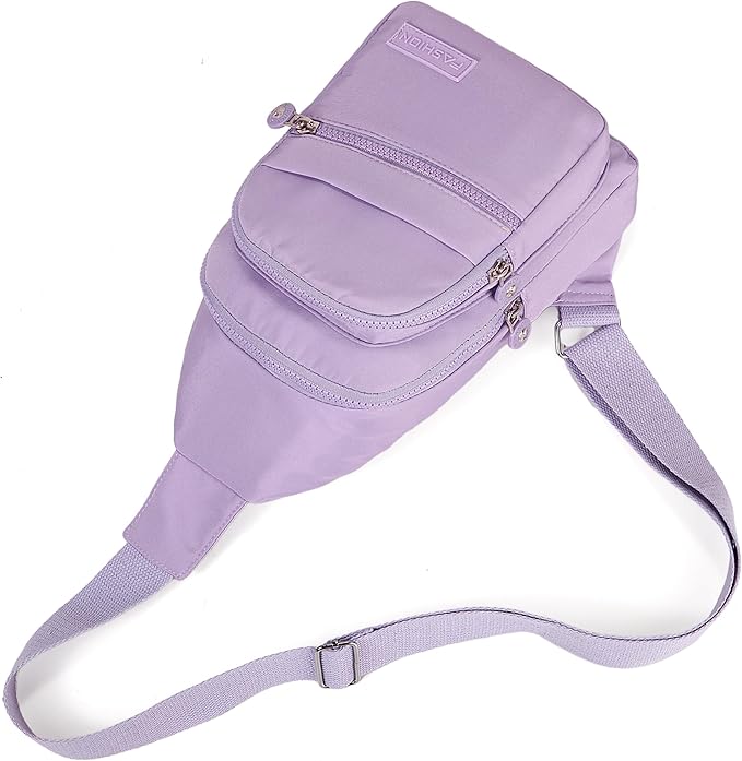 Banelu Small Sling Backpack Crossbody Bags for Women, Small Sling Bag Cross Body Bag Crossbody Purses - Purple