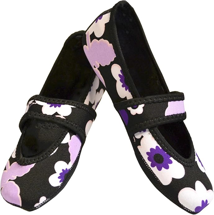 Nufoot Betsy Lou Women's Slippers, Foldable, Flexible Flats, Slipper Socks, Travel Slippers, Exercise Shoe, Dance Shoe, Yoga Socks, House Shoes, Indoor Shoes
