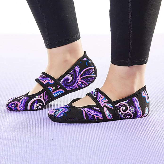 Nufoot Betsy Lou Women's Slippers, Foldable, Flexible Flats, Slipper Socks, Travel Slippers, Exercise Shoe, Dance Shoe, Yoga Socks, House Shoes, Indoor Shoes