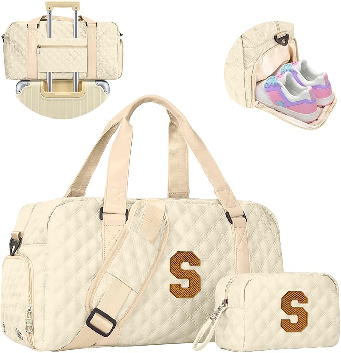 Elilier Women Girls Gift: Duffel Overnight bags, Dance Cheer bag Sports for Girl, Gymnastics Bags, Birthday Gifts for Women Girls Teens Mom Teacher
