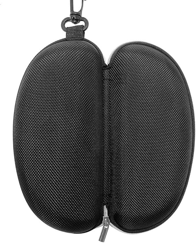 3pcs Zipper Hard Shell Sunglasses Case and Eyeglasses Case Portable Travel Glasses Case with Plastic Hook