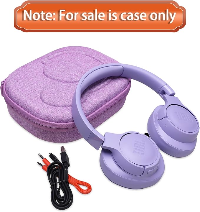 LTGEM Case Compatible with JBL Tune 520BT / 720BT / 520C / 770NC / 510BT / 670NC, for JBL Live 770NC / 670NC / 680NC / 780NC Headphones, Purple