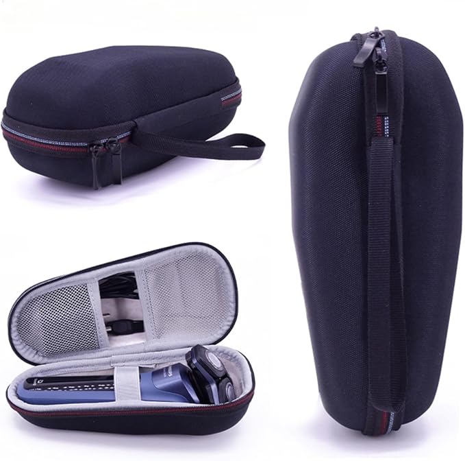 Hard Storage Case Compatible with Philips Norelco Shaver 2100 2300 3500 6800 3100 5500 5100 5300 5700 6880 7100 - Travel Carry Electric Razor Hard Case 1 Pack - Black