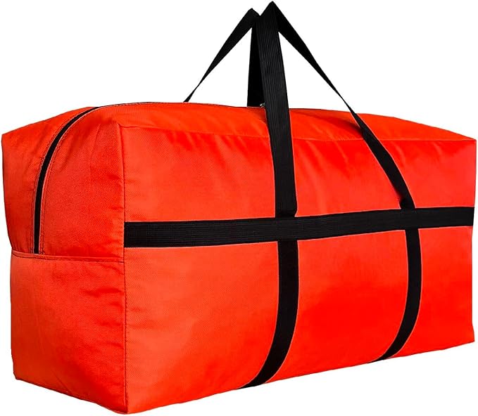DoYiKe Extra Large Storage Duffle Bag with Zippers and Handles, Big Foldable Duffle Bag for Travel