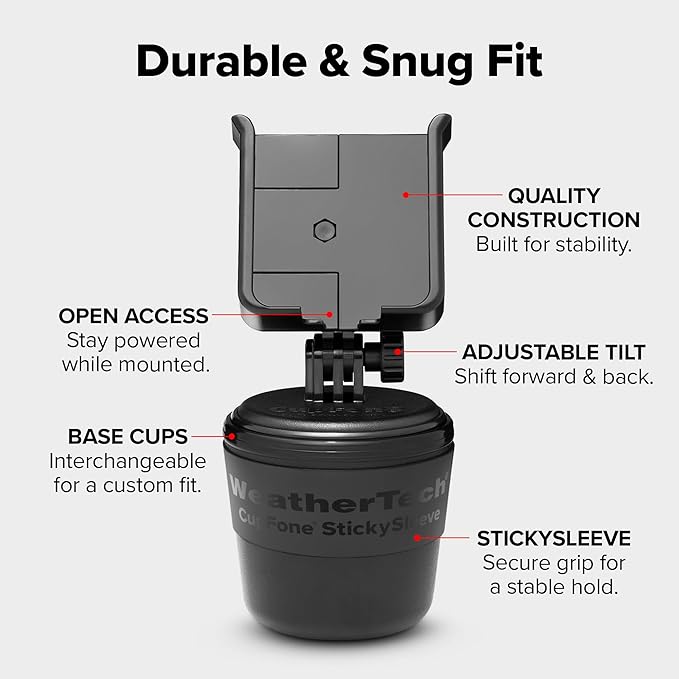 WeatherTech Portable Electronic Device Mount, Violet, Fits Smartphones