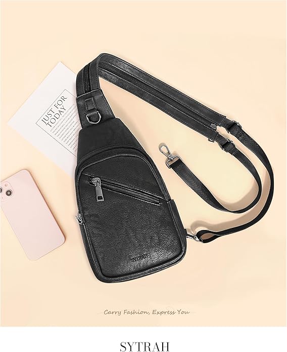 SYTRAH Anti Theft Sling Bag for Women, RFID Crossbody Purses Convertible Sling Backpack, Cross Body Purse Chest Bag