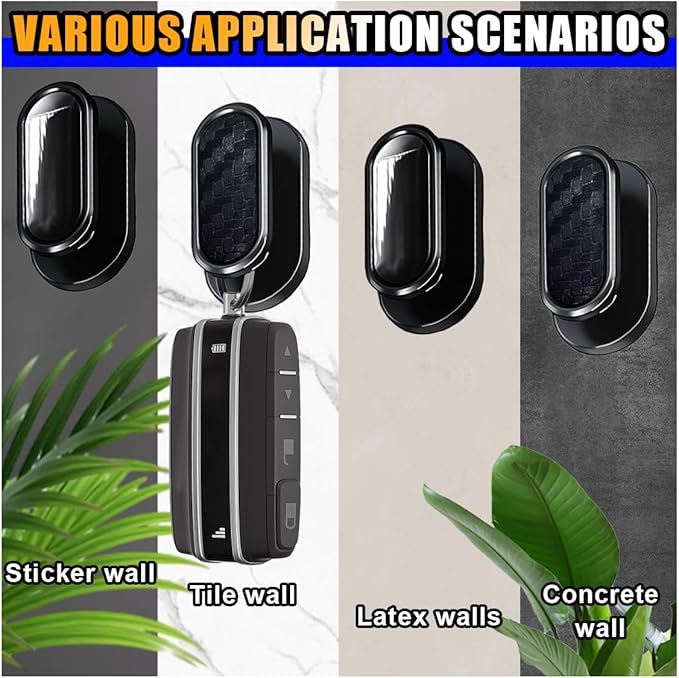 Car Mini Hooks, Multifunctional Strong Self-Adhesive Backseat Hangers, Wall Hanging Hooks, Universal Hook Stickers, Car Interior Accessories for Key Charging Cable Earphone (4PCS Carbon&Glossy)