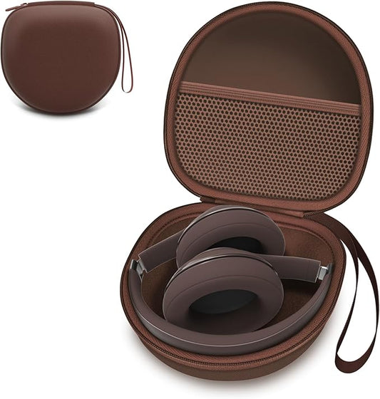 Headphone Case Compatible with BERIBES/TOZO/KVIDIO/Beats/Soundcore Anker/JBL Noise Cancelling Over-Ear Headphones, Brown