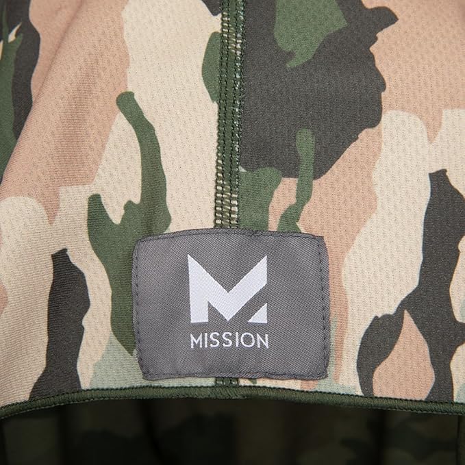 MISSION Cooling Hoodie Towel, Evaporative Cool Technology, Cools Instantly When Wet, UPF 50 Sun Protection, Contours Your Head to Stay in Place, Great for Sports, Fitness, Gym