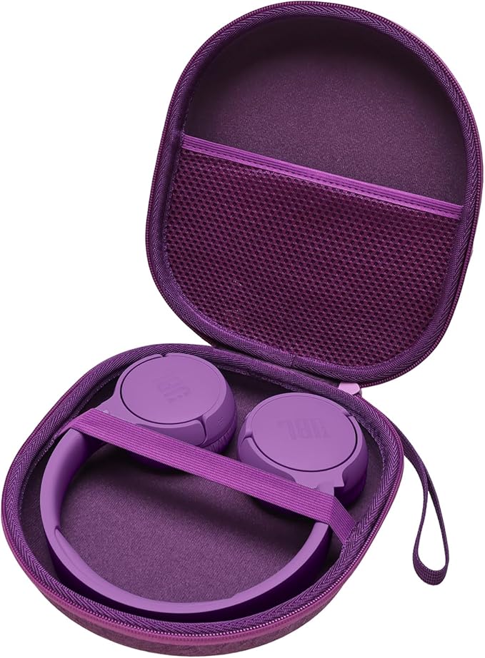 Headphone Headset Case Compatible with JLab JBuds Lux ANC/JBL/Anker/Sony/BERIBES/KVIDIO Wireless On-Ear Headphones, Mauve