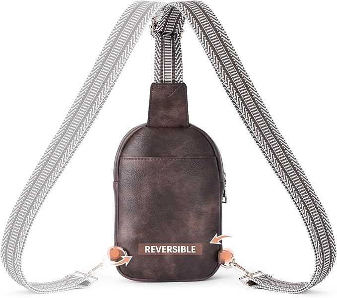 BOSTANTEN Sling Bag Crossbody Bags for Women Trendy Crossbody Purse Leather Chest Bag