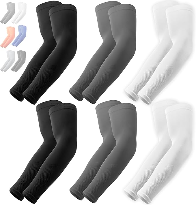 OutdoorEssentials UV Sun Sleeves for Men & Women, Cooling Arm Sleeves UPF 50+ | Golf, Tattoo Cover Up, Sun Protection